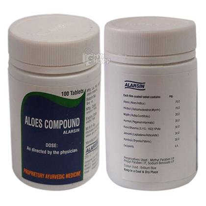 Aloes Compound Tablet Alarsin 100 Nos At Rs 102 00 From Keya Ayurvedic Vile Parle Mumbai Best Price From Maharashtra
