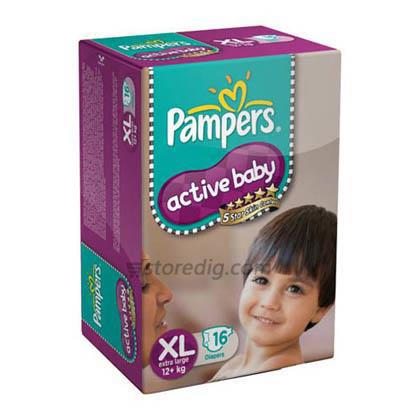 pampers active baby diapers xl
