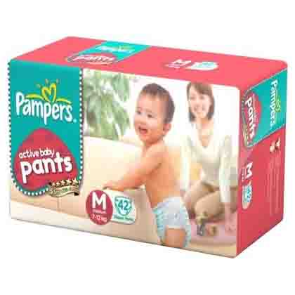 Baby Pants Medium 7 12kgs Pampers 42 Nos At Rs 480 96 From Metrohome Hypermarket Fort Road Kannur Kannur Best Price From Kerala