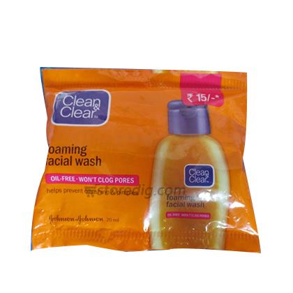 clean and clear face wash 15 rs